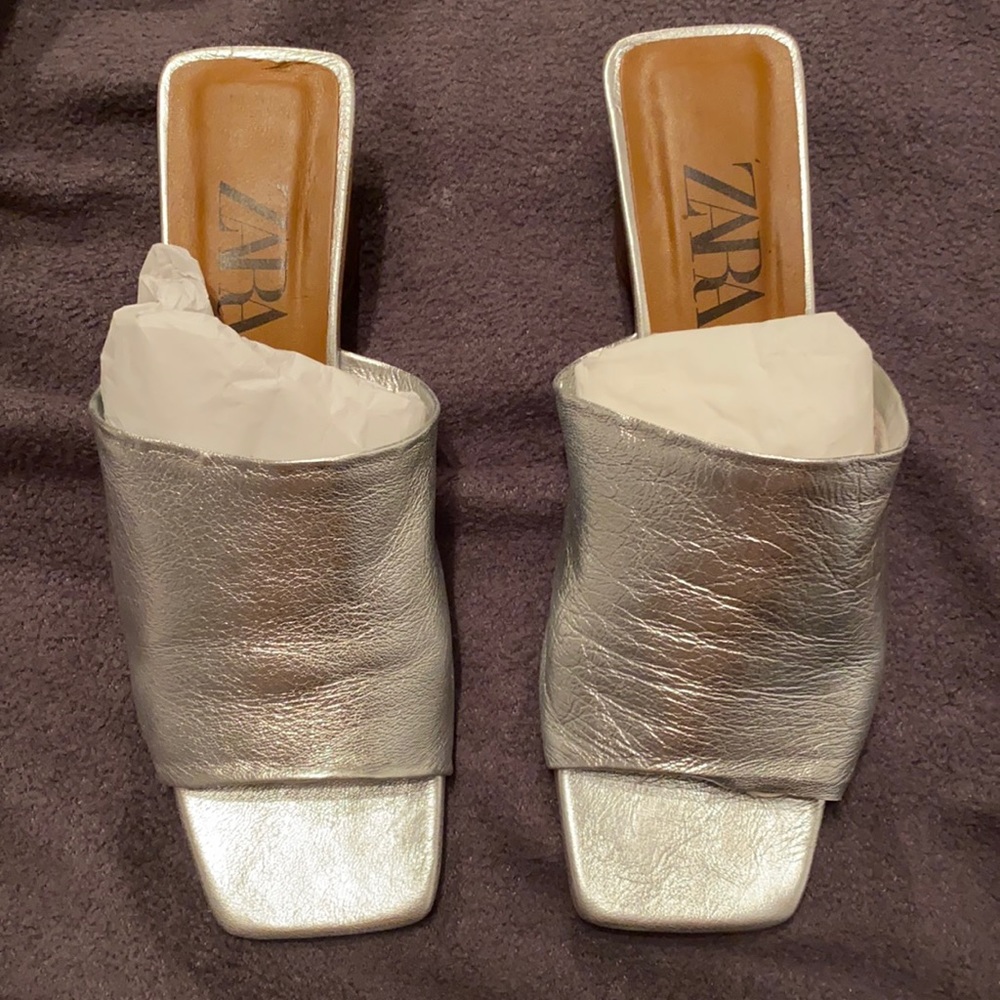 Zara Heeled Slides